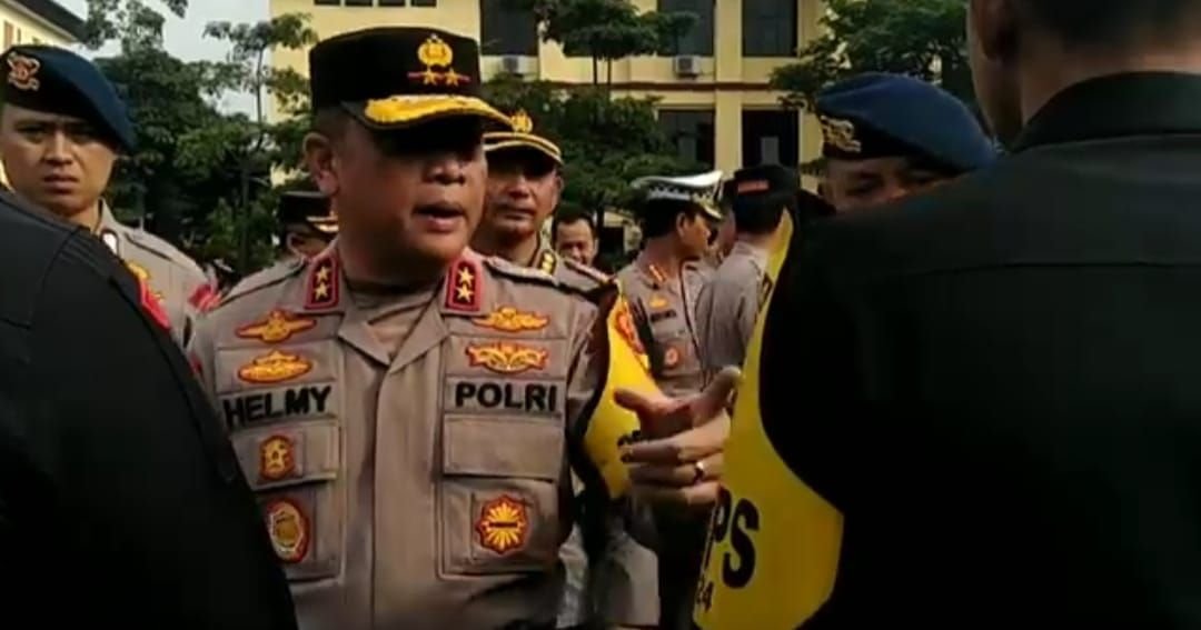 Kapolda Lampung Apel Pergeseran Pasukan Operasi Mantap Praja, Krakatau Tahun 2024